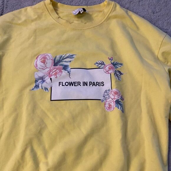 Silvia Heach “ Flower in Paris” sweat-shirt, M - Picture 2 of 9